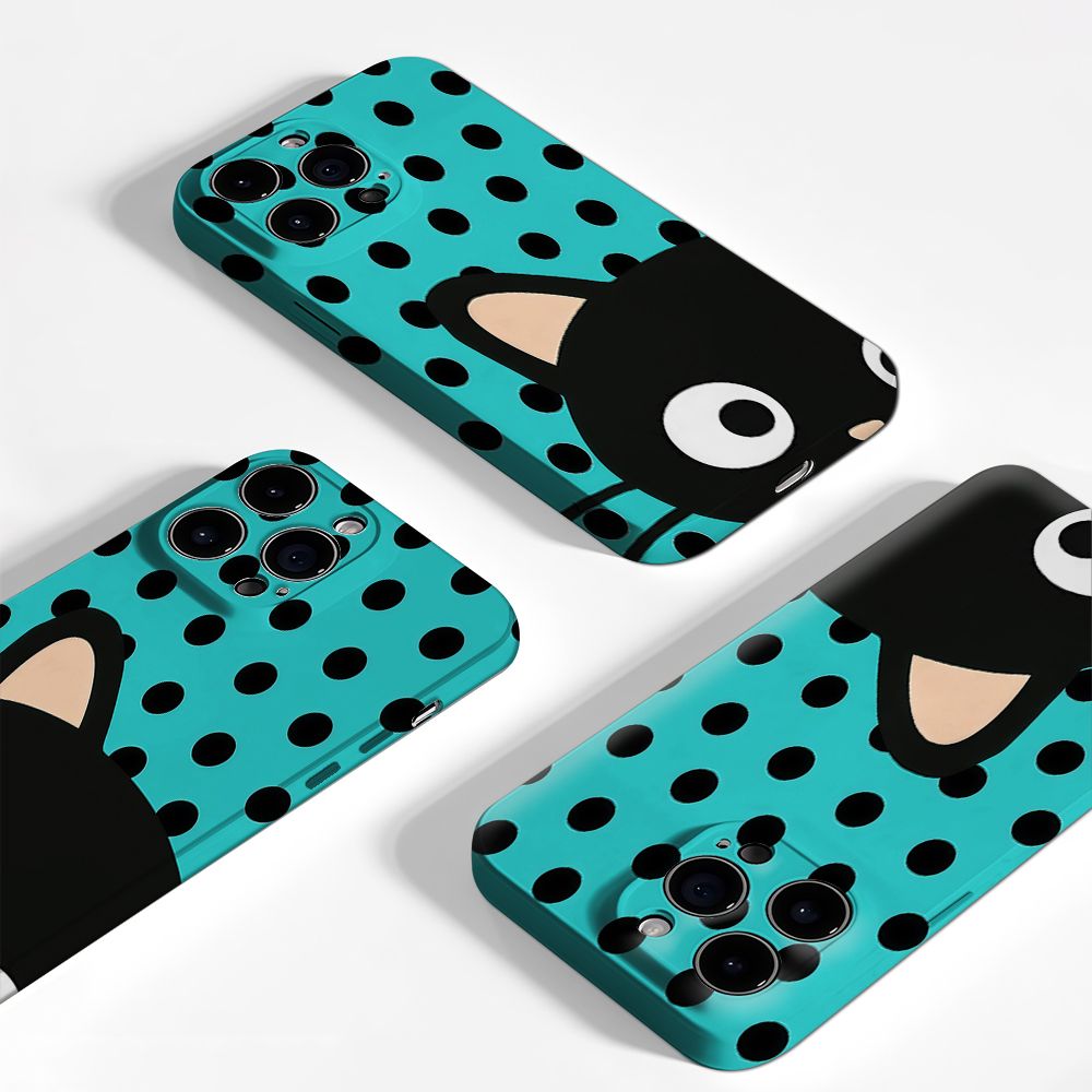 Turquoise Polka Dot Kat Telefo - Phone Cases Xr Iphone recensie en prijs