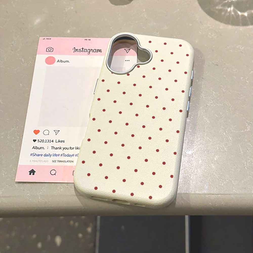 Schattige Polka Dot Telefoonho - Phone Cases Xiaomi 15 recensie en prijs