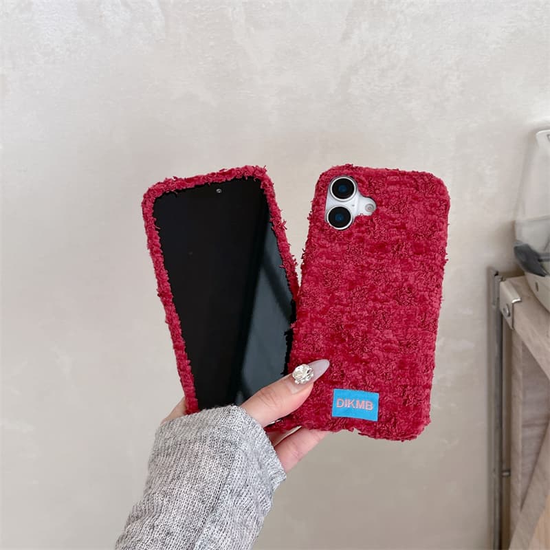 Angora Rode Pluche Telefoonhoe - Phone Cases For Iphone 16 recensie en prijs